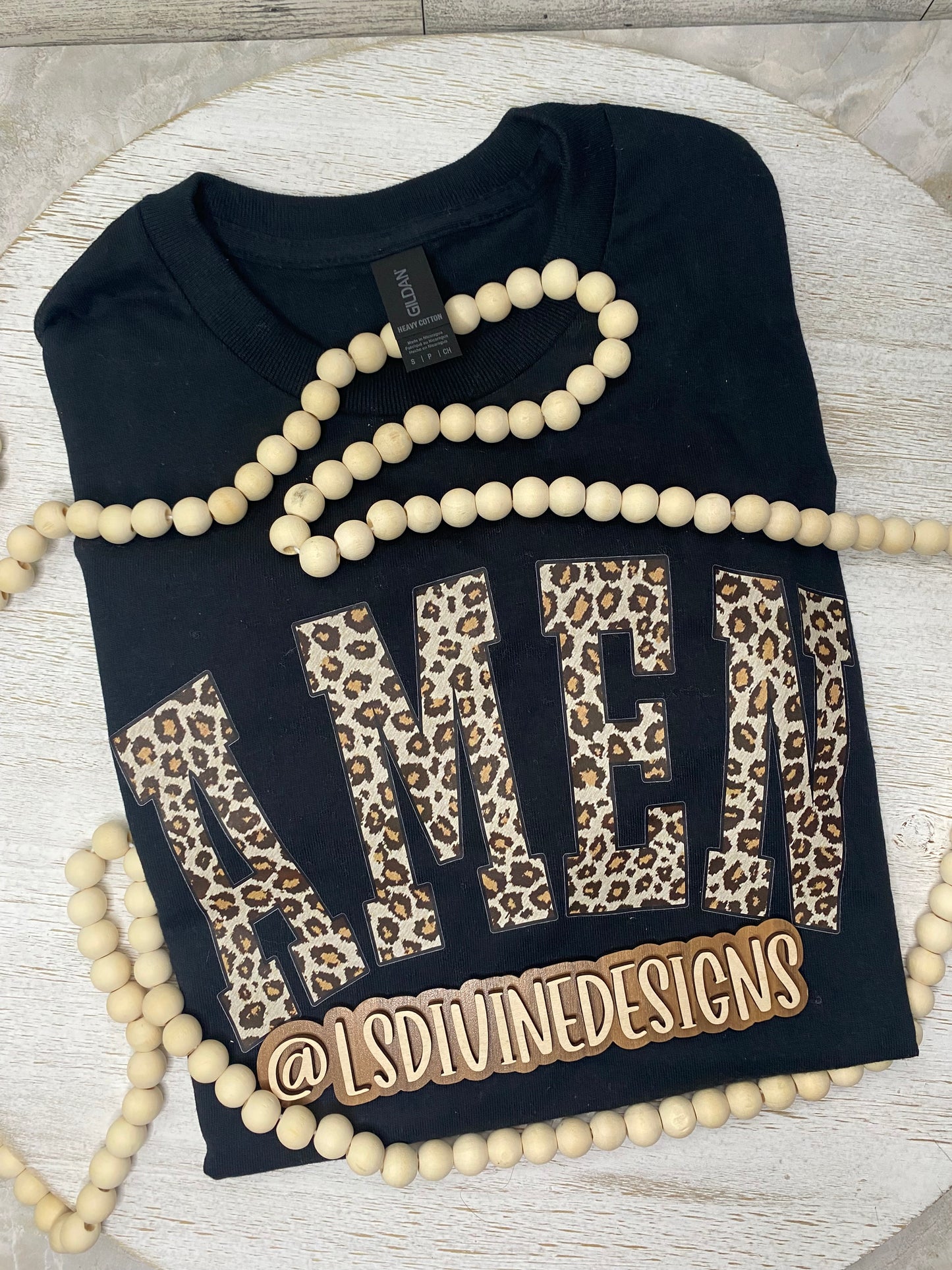 “Amen” cheetah print