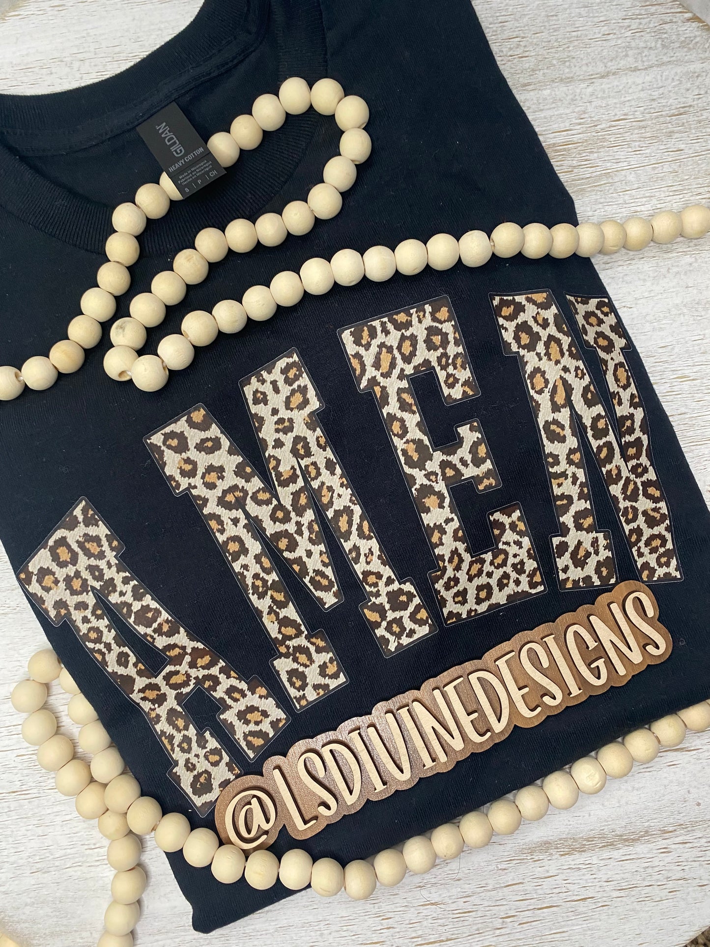 “Amen” cheetah print
