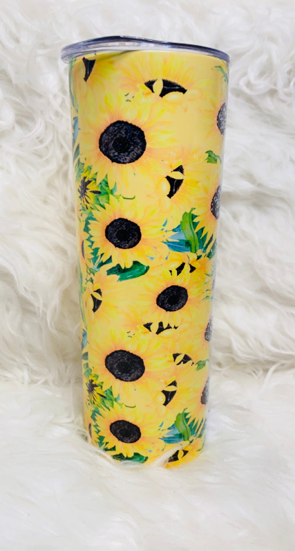 20 oz Sunflower Tumbler w/name